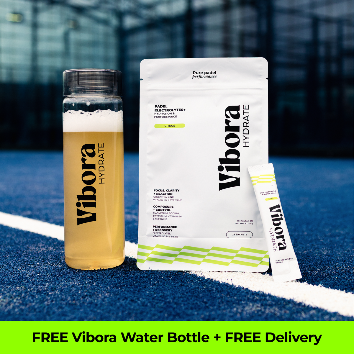 28 Pack + FREE Vibora Water Bottle