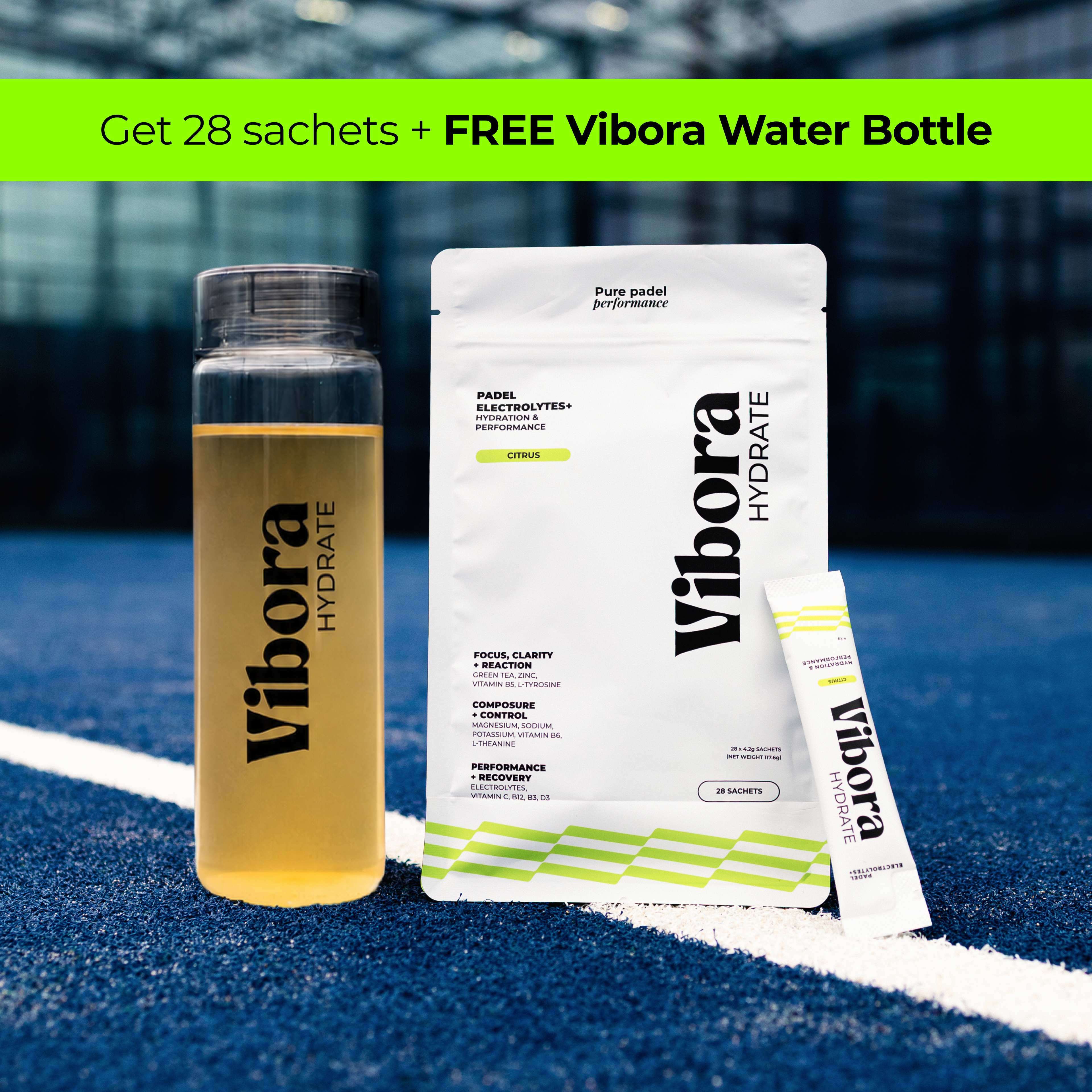 28 Pack + FREE Vibora Water Bottle